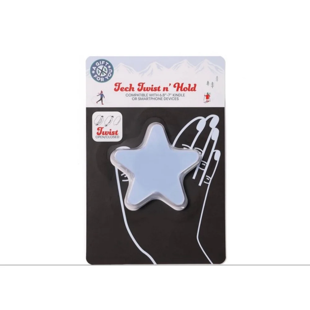 NEW Vivitar Tech Twist n' Hold Star Phone Grip One Size Blue White